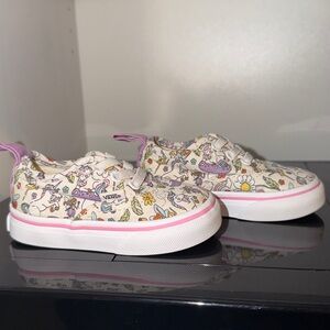Vans Kids Unicorn Pattern Sneakers - White and Pink